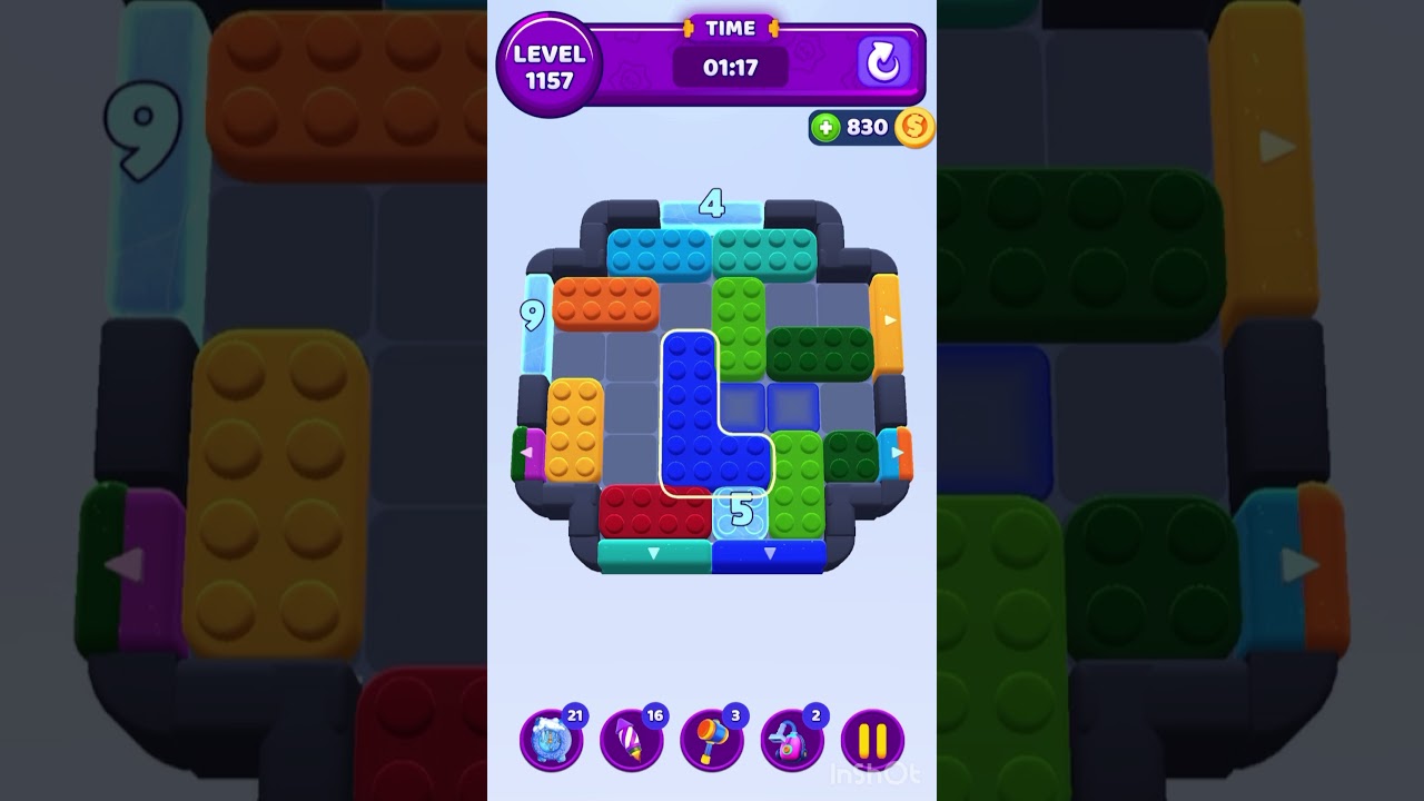Color Block Jam Level 1157 &ndash; Full Puzzle Solution (No Boosters)