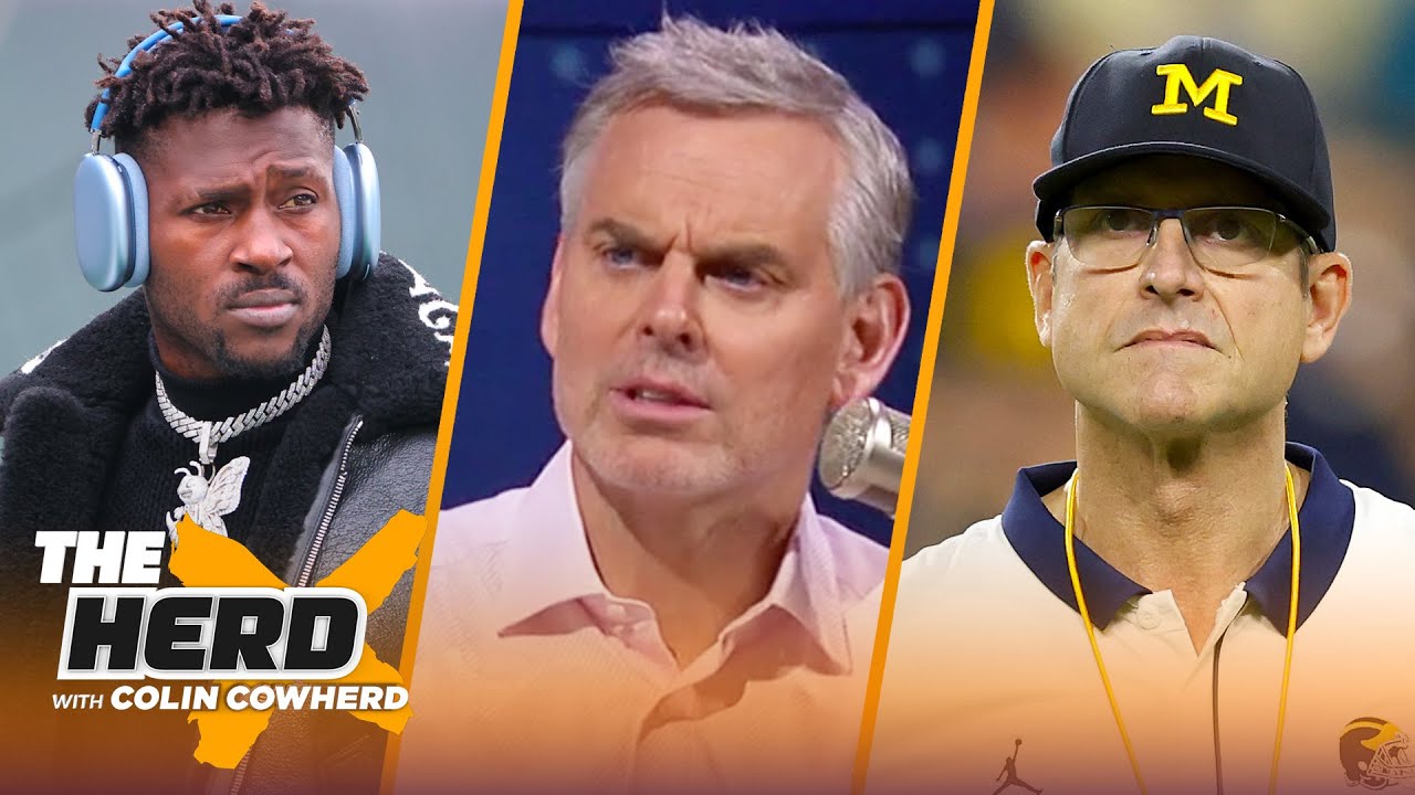 Colin on Antonio Brown vs. Bruce Arians, should Jim Harbaugh leave Michigan for the NFL? | THE HERD
