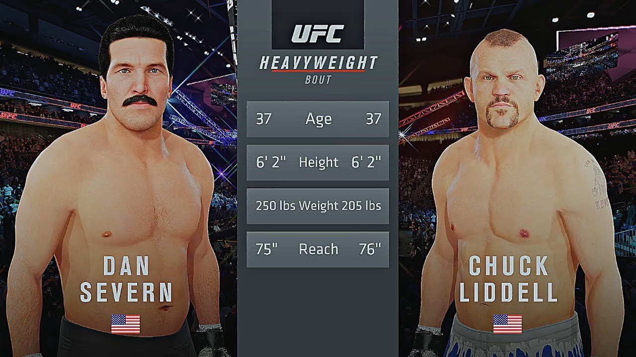 Дэн Северн против Чака Лидделла: геймплей UFC 4 (легендарный уровень сложности) (ИИ против ИИ) (PS5)