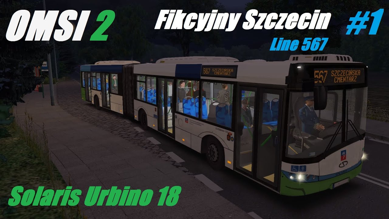 OMSI 2. Fikcyjny Szczecin, Line 567, Solaris Urbino 18. Part 1