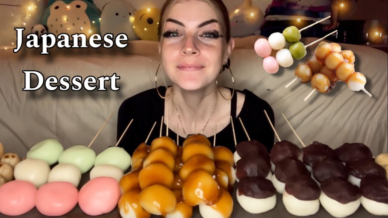 Japanese Dessert | Dango Mukbang! (Vegan) (No Talking)