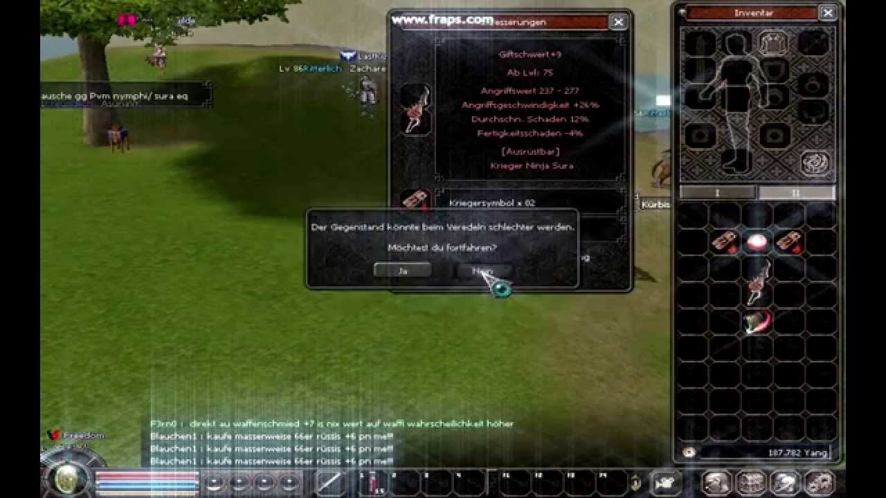 Metin2 Phobos Giftschwert+9?