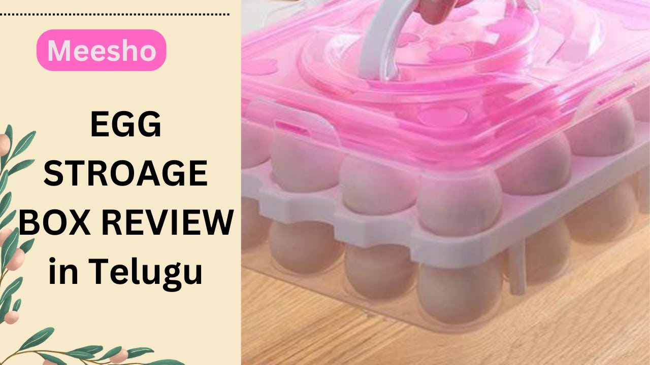 Meesho Egg Storage Box Review in Telugu| Meesho Haul| Egg Storage Box Review @priyasworldofficial