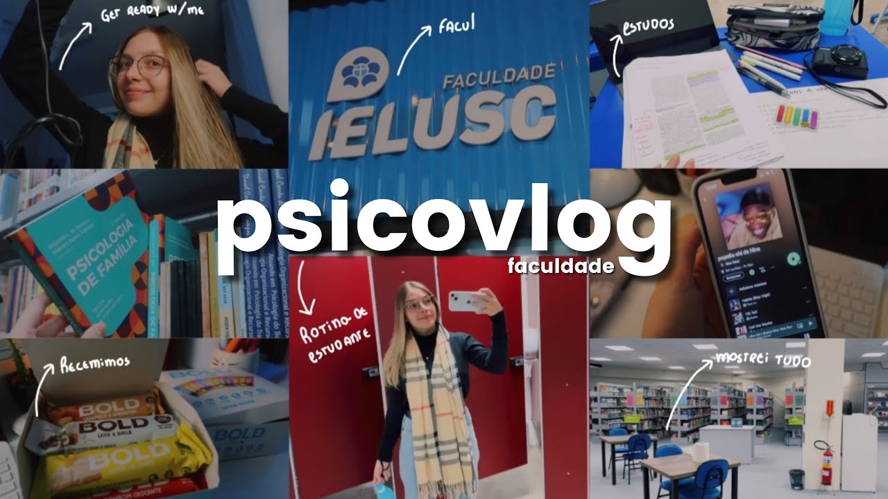 Rotina de uma universitária 📚 ☕️ #psicovlog2