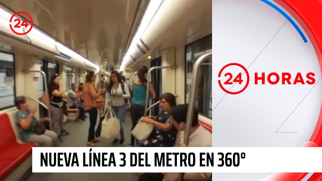 Nueva Línea 3 del Metro de Santiago en 360° | 24 Horas TVN Chile