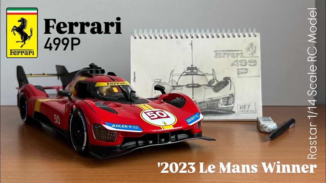 Rastar Ferrari 499 P (2023-2024 Le Mans Winner) 1/14 Scale RC Model, LASTEST RASTAR'S MODEL 1 of 3