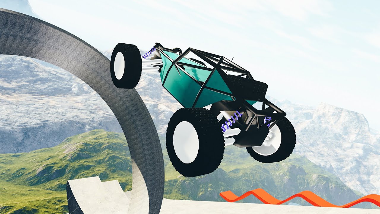 RC Cars Jumps And Falls - BeamNG drive