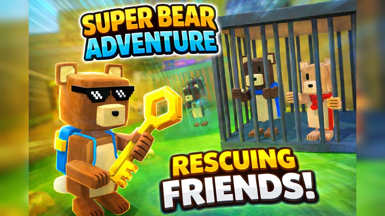 I Rescued All Trapped Bears! 😱 | Super Bear Adventure Gameplay #superbearadventure #roblox
