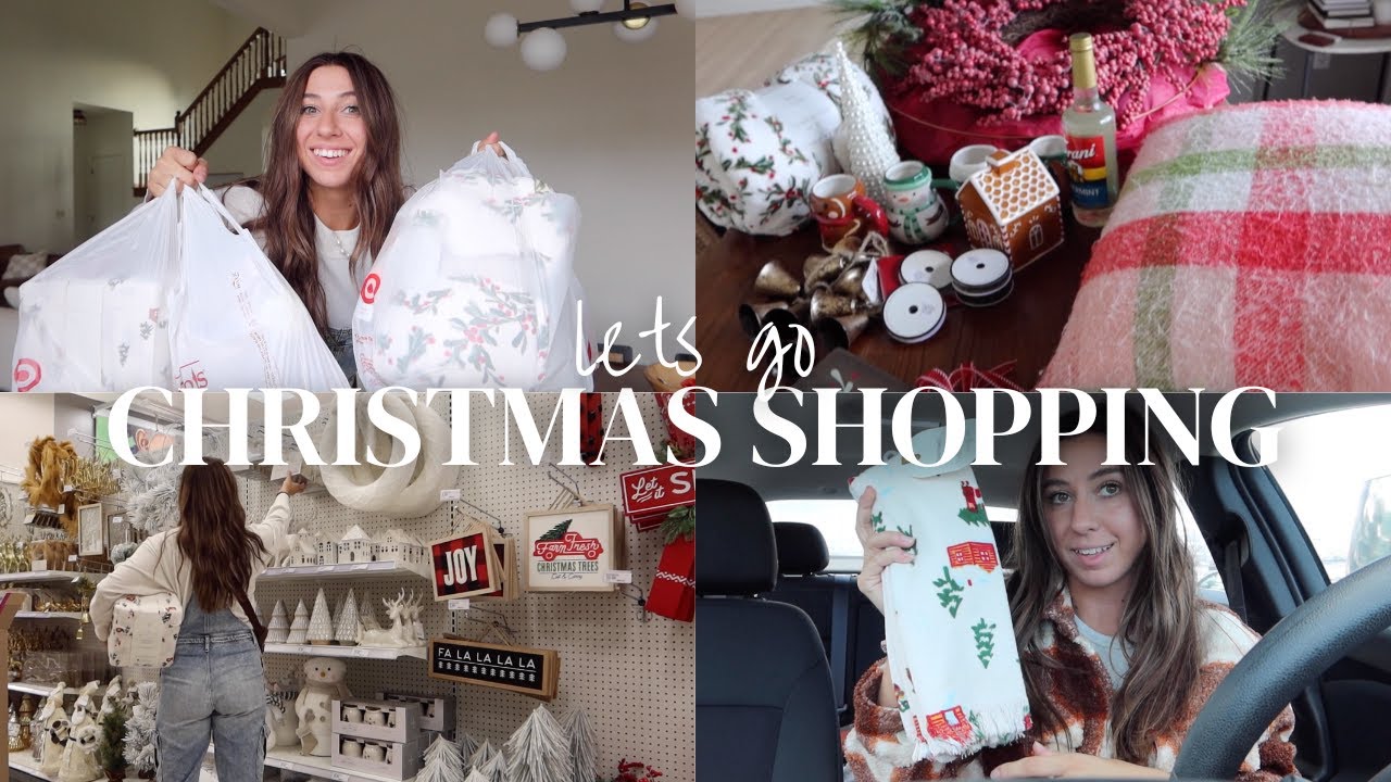 CHRISTMAS SHOP WITH ME: target, homegoods, & hobby lobby Christmas decor haul!