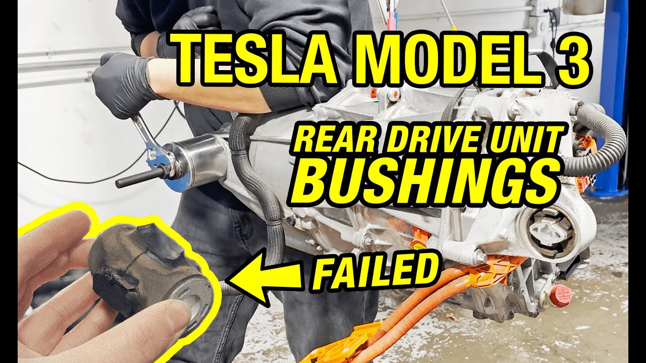 I SAVED $4000 by Replacing the Rear DRIVE UNIT BUSHINGS on my 320,000 Mile Tesla Model 3 Performance
