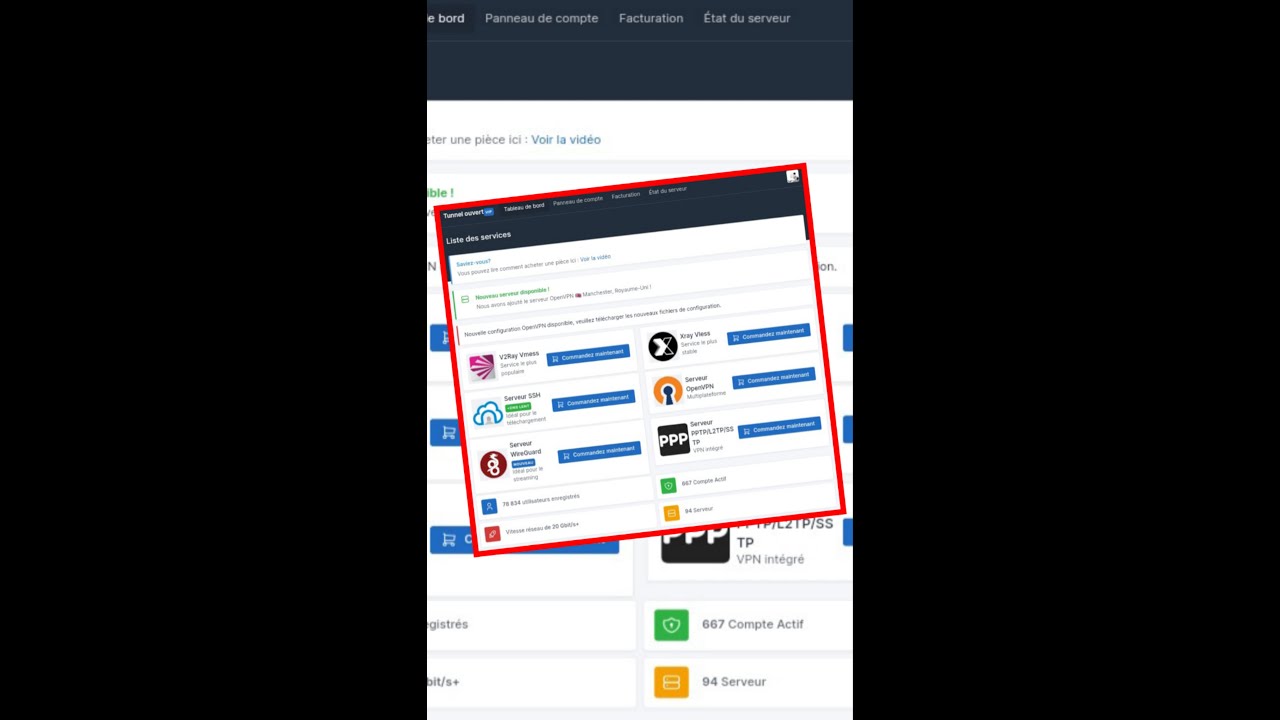 COMMENT ACHETER UN SERVEUR VIP SSH-DNS