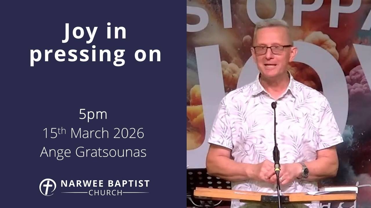 Joy in pressing on -5:00pm
