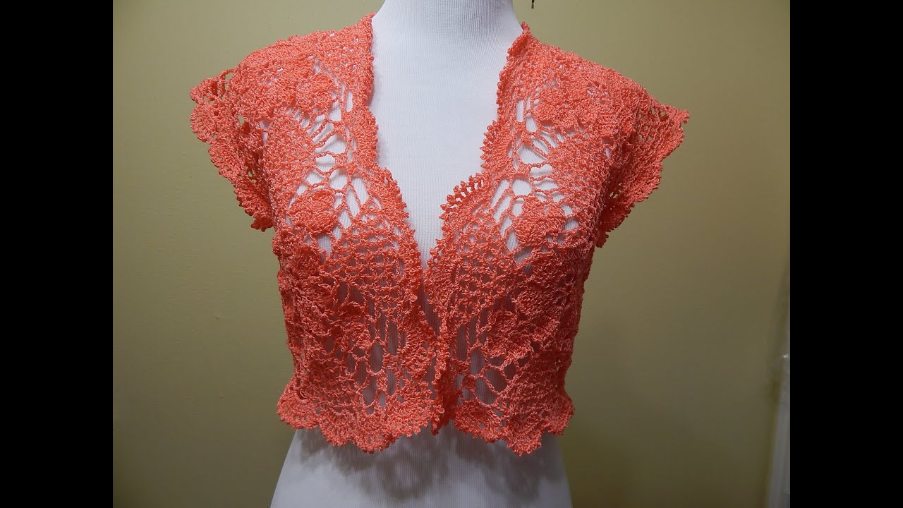 Bolero Crochet Primavera 1 de 2 (cc)