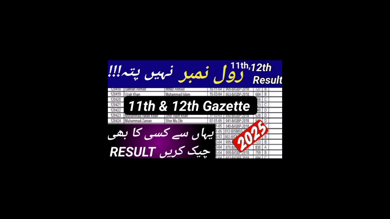 Fbise HSSC Result 2025 gazette federal board how to check federal board result 2025