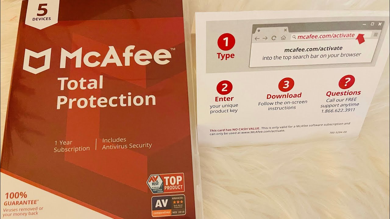 Как установить/создать учетную запись/скачать антивирус McAfee на 5 устройств