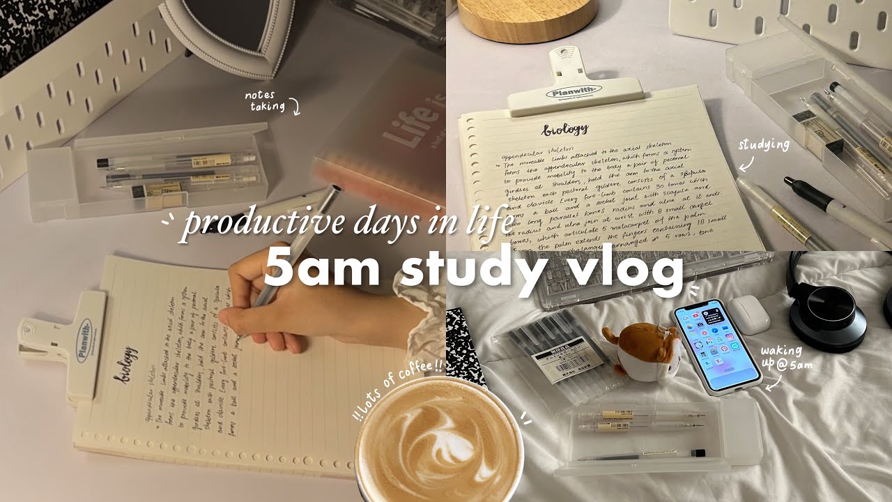 5am study vlog🥯☁️ studying, surviving on coffee, café hoping and more ft.Scrintal