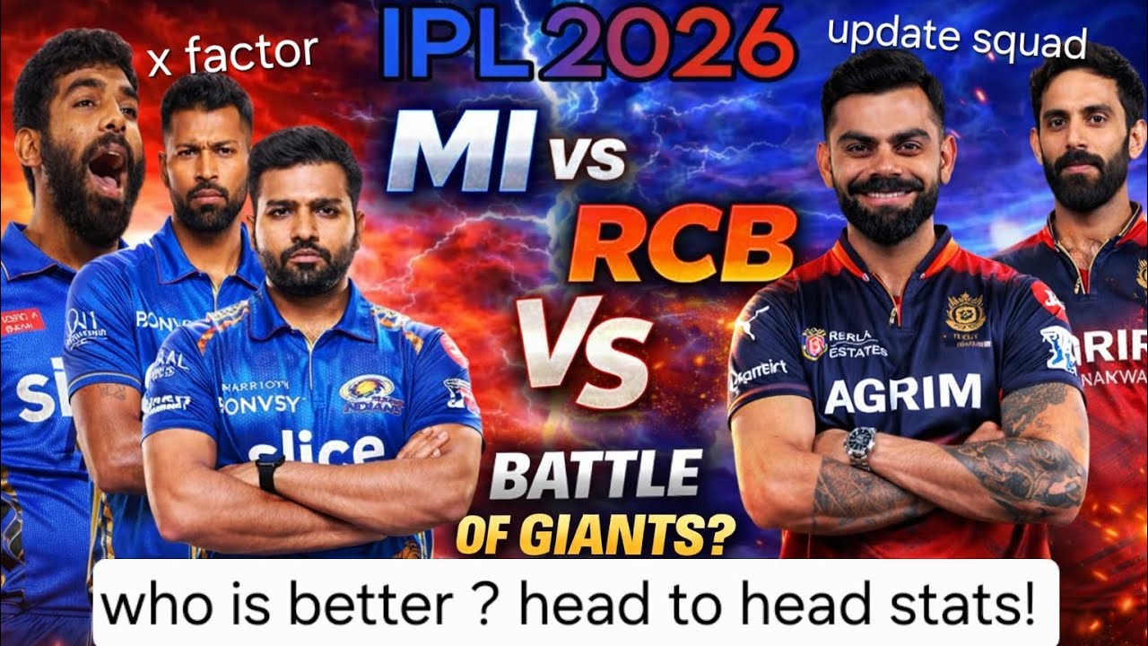 MI vs RCB 2026 😱 Sabse Dangerous Team Kaun? Full Comparison!