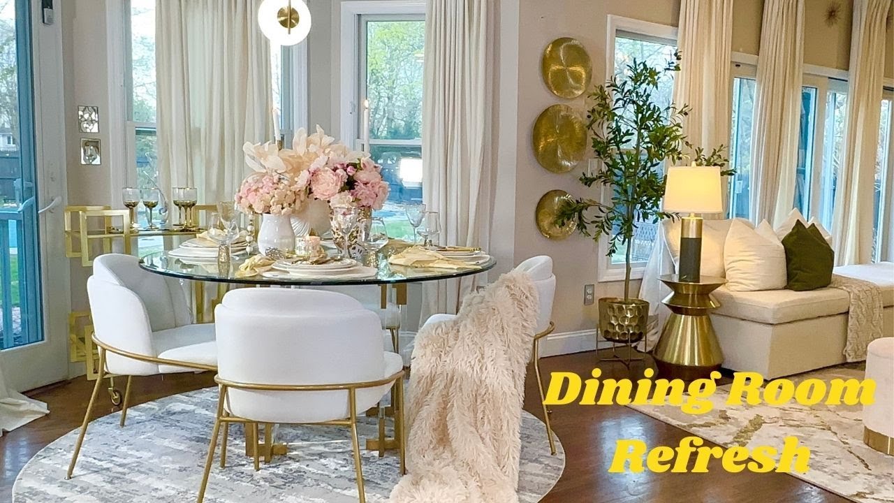 BREAKFAST NOOK REFRESH  | Clean & Decorate With Me | How to decorate a Dining Room