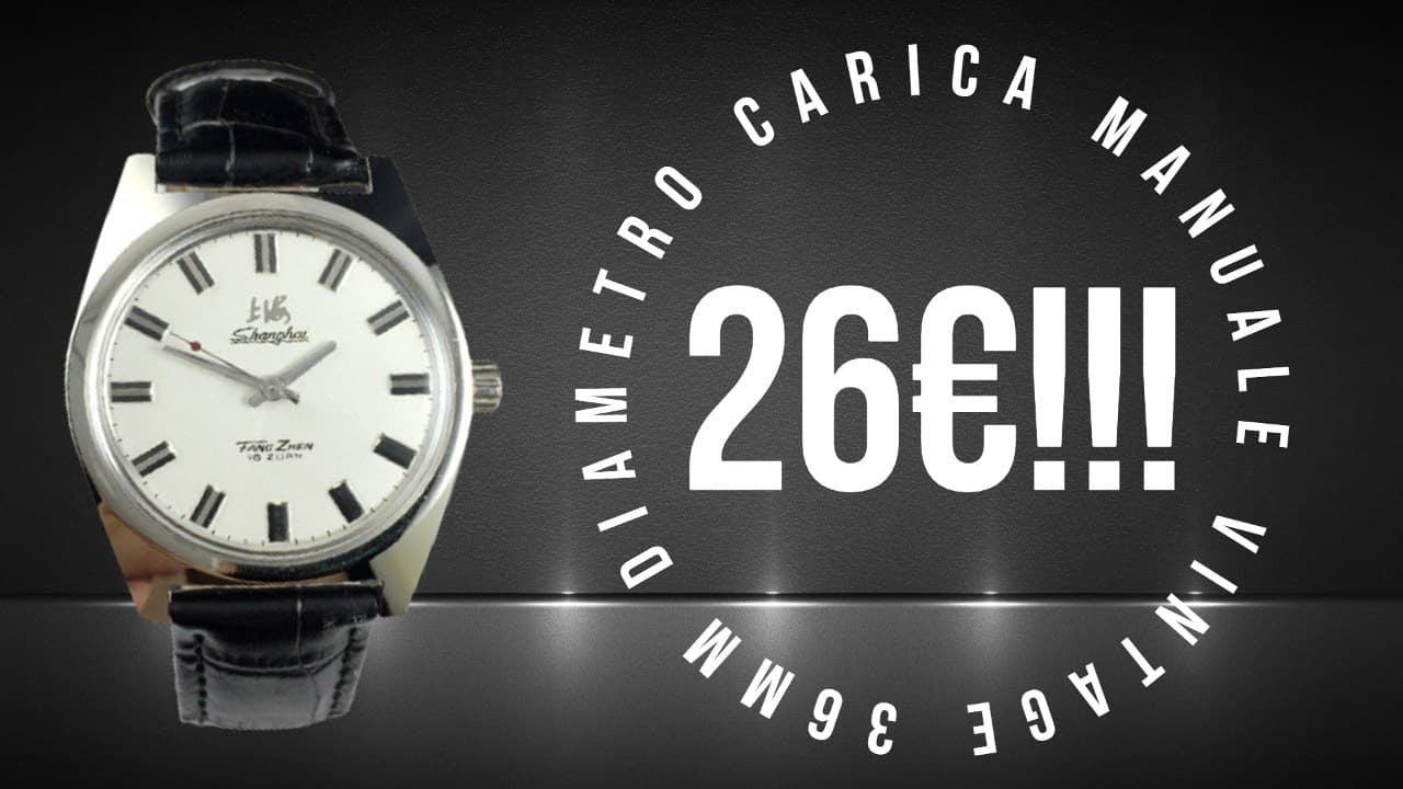Shanghai 7120 carica manuale ⌚ 36 mm e un prezzo TOP 🔝🔝