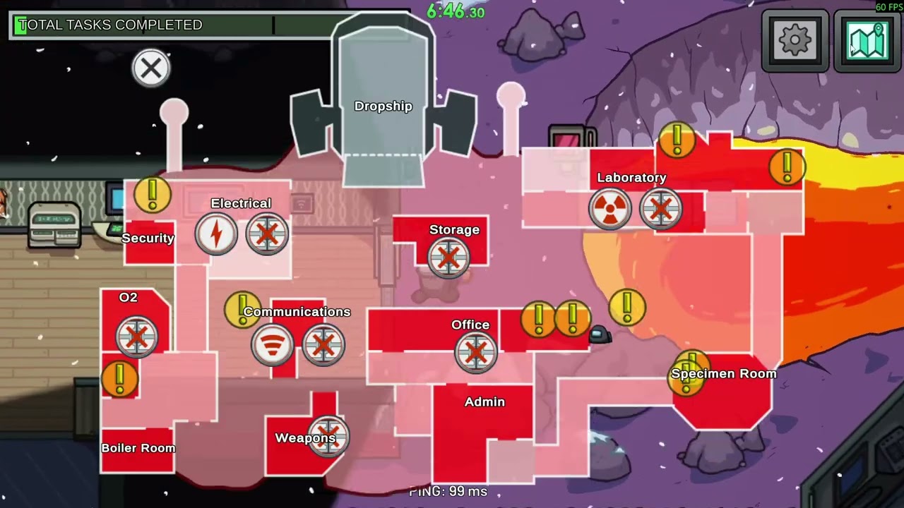 Among Us All Maps (100%/4 Players) in 18:49