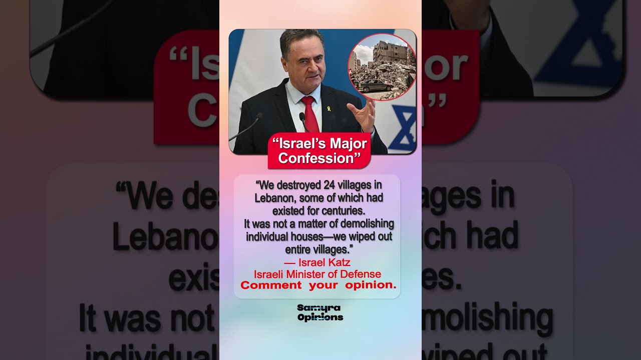 Israel Katz's Lebanon Statement Draws Worldwide Attention #geopolitics