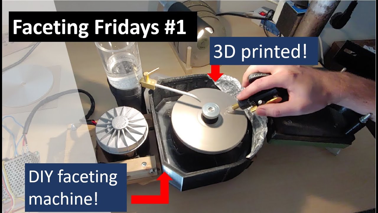 [teaser] Faceting Fridays 001: First faceting test on my 3D-printed faceting machine!