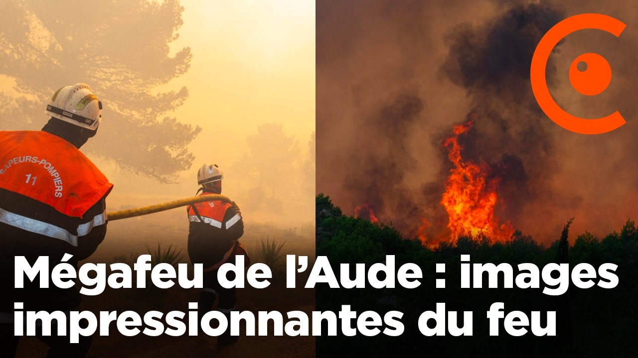 Méga feu de forêt de l’Aude : images impressionnantes de l'incendie