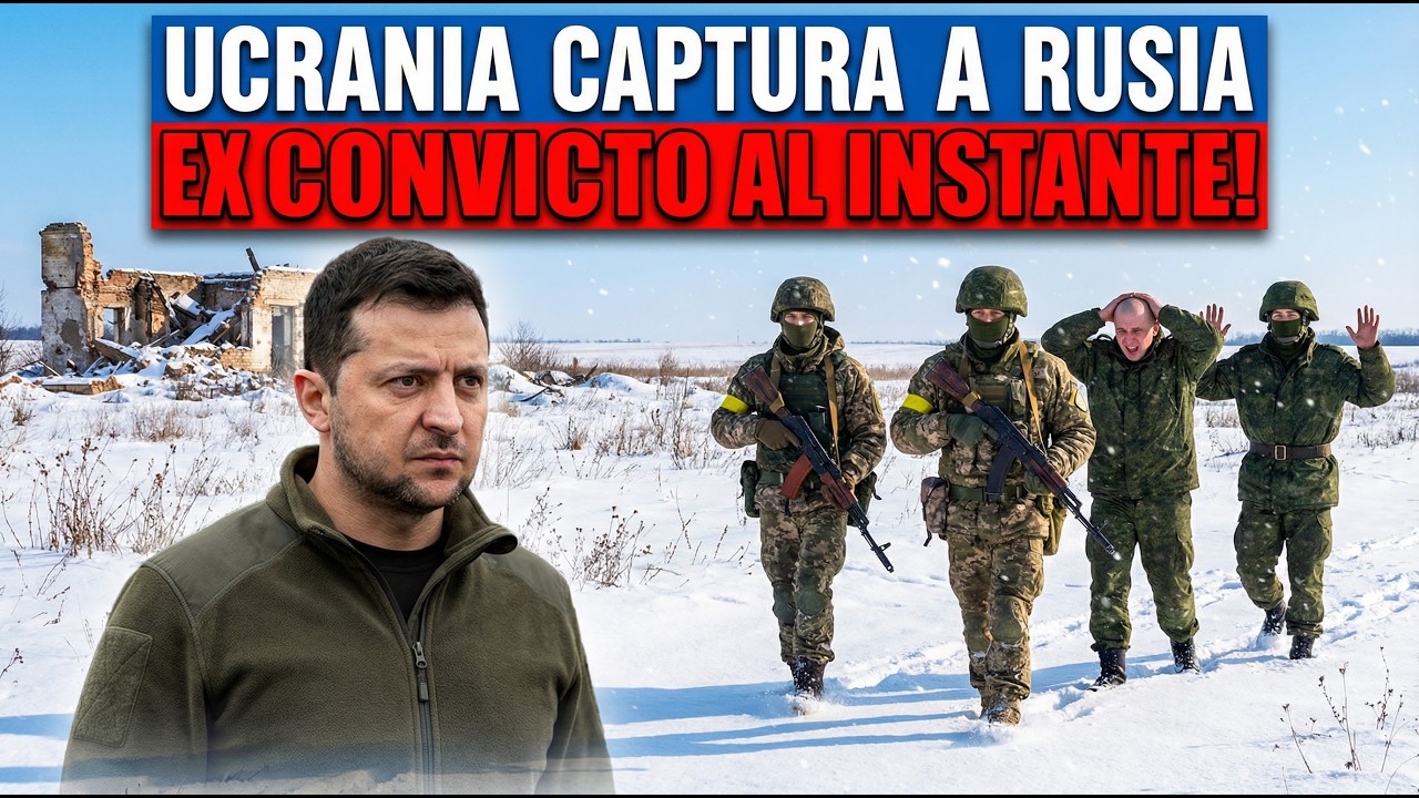 ¡Ucrania Captura Al instante a Un Exconvicto Ruso!
