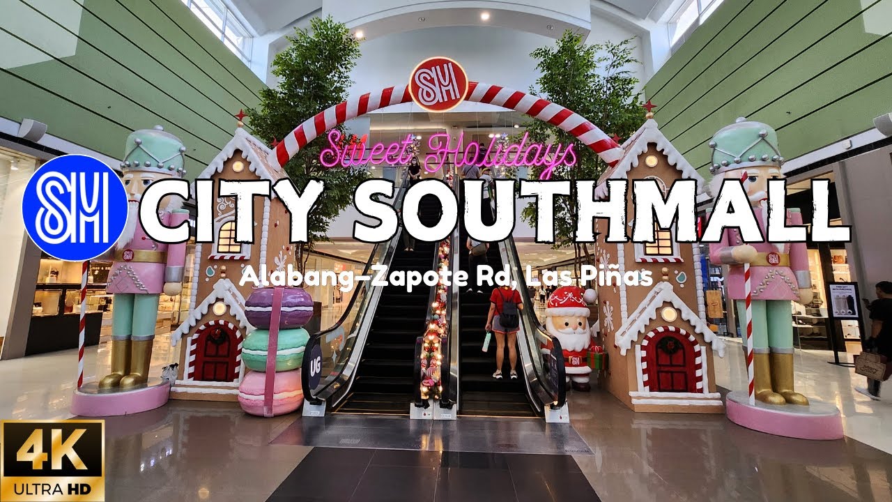 [4K] SM CITY SOUTHMALL: The 7th largest SM Supermall in the Philippines! Christmas Walking Tour 2024