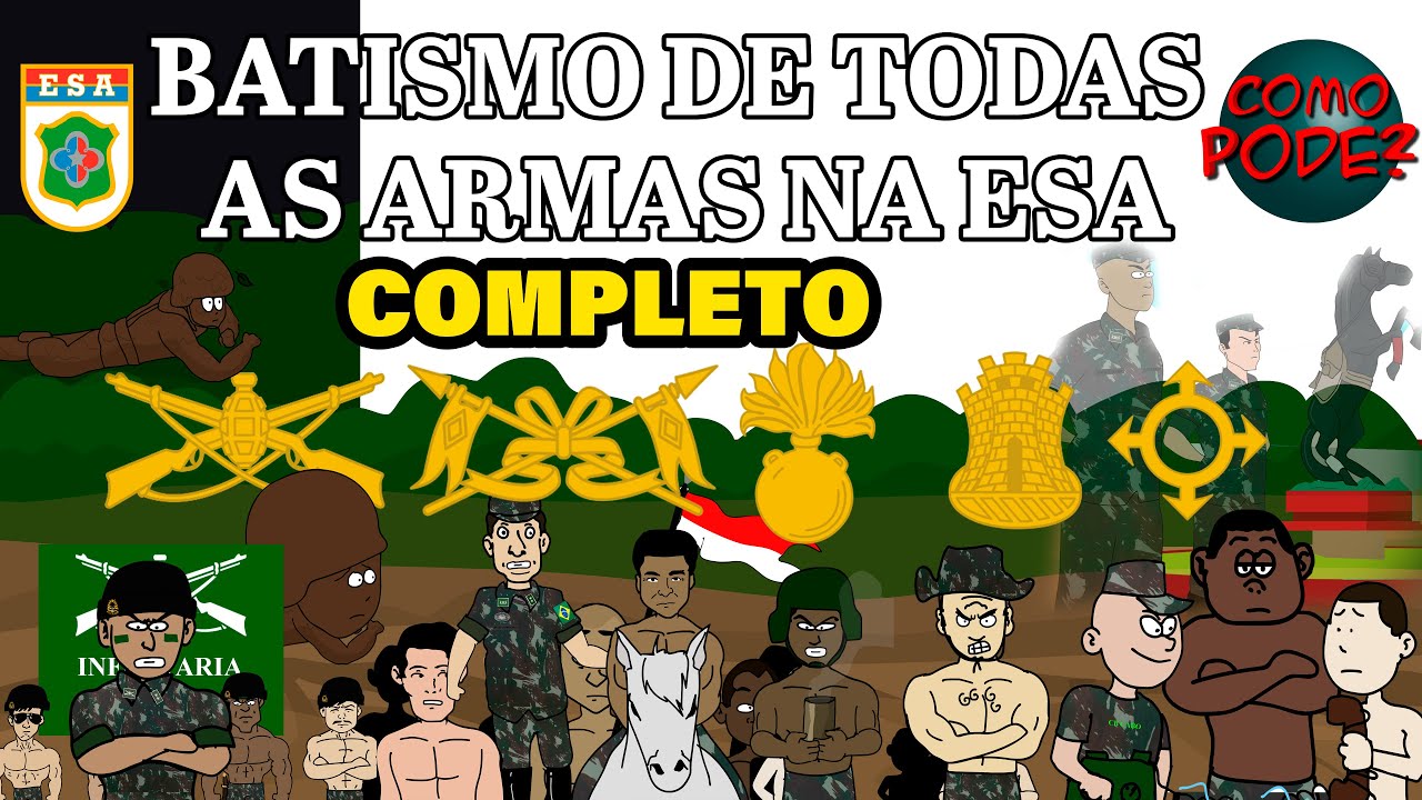 TODOS OS BATISMOS DAS ARMAS NA ESCOLA DE SARGENTOS DAS ARMAS - ESA - (COMPLETO) T:03 EP: 02