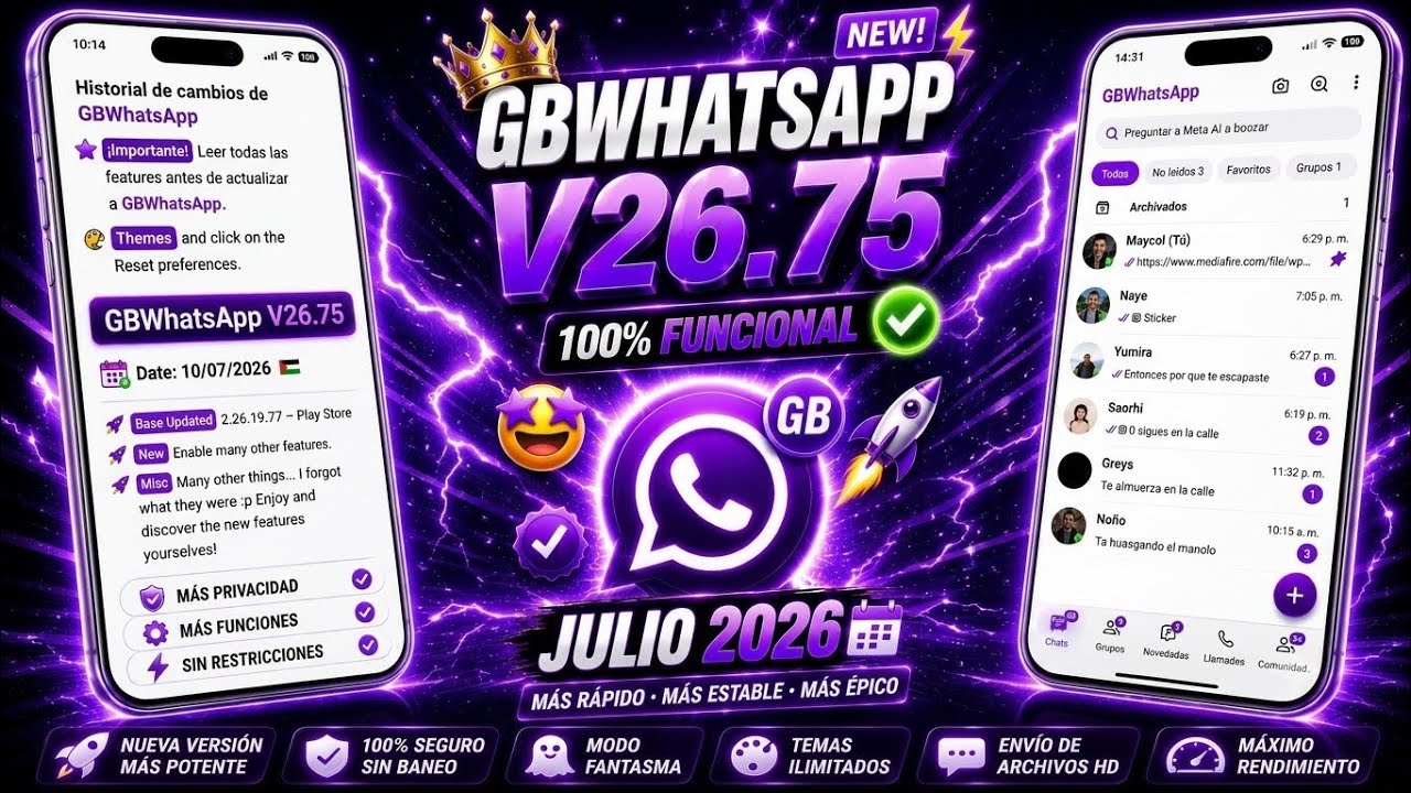 ✅ GBWHATSAPP PLUS V26.75 IS BACK ✅ JULY 2026 || WHATSAPP PLUS & MODS ||