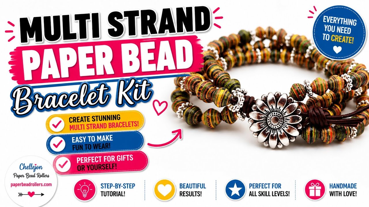Multi-Strand Paper Bead Bracelet Kit