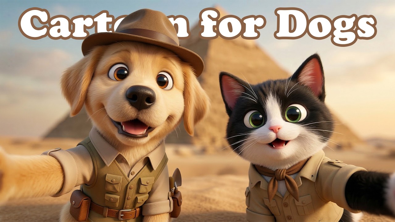 Dog Cartoon for Scared Dogs 🧸 TV for Dogs to Watch at Home 💖 Calming Music for Dogs to Relax
