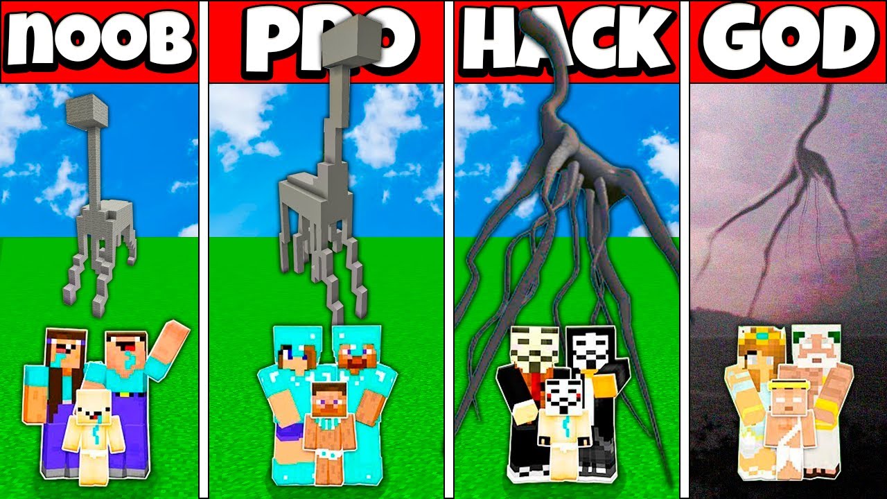 Minecraft Battle FAMILY REMAIN INDOORS BUILD HOUSE CHALLENGE NOOB vs PRO vs HACKER vs GOD Animation