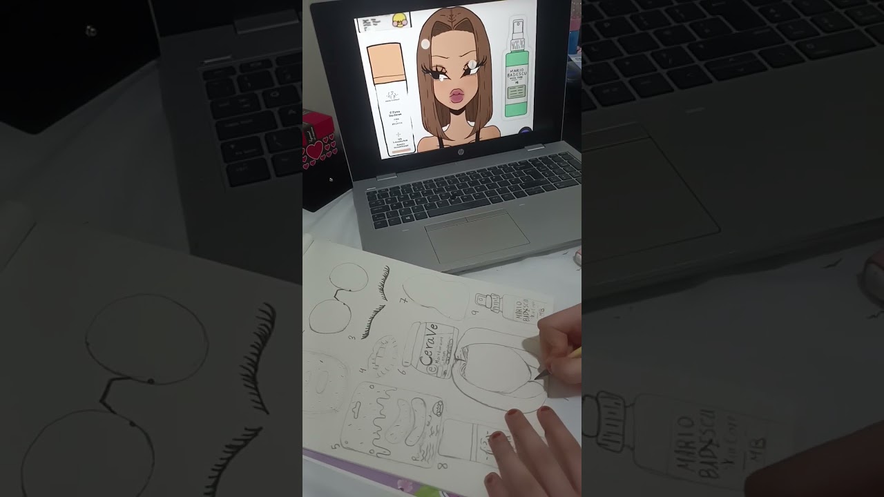 Skin care drawing✨🌷😍😊☺️