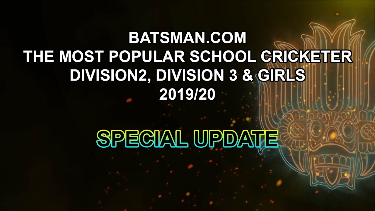 BATSMAN.COM THE MOST POPULAR SCHOOL CRICKETER D2, D3, GIRLS - Batsman Talk! SPECIAL PROGRAMME
