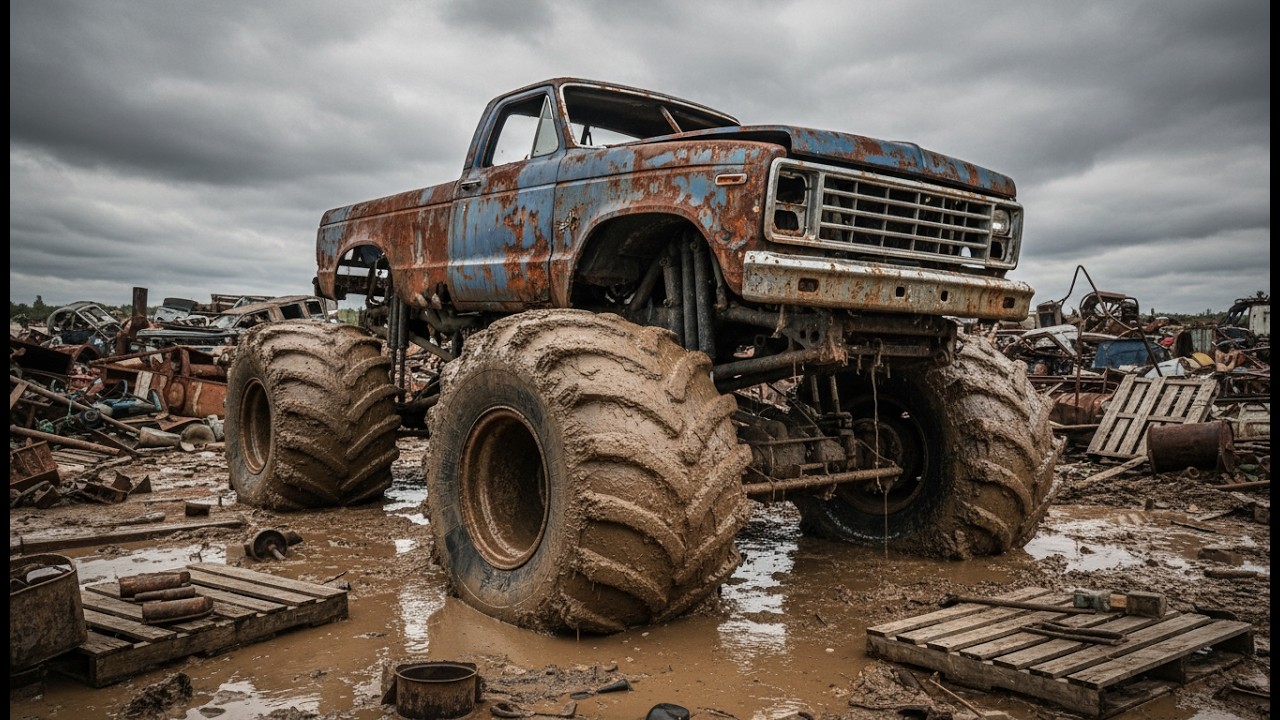 ASMR Car Restoration! Full Restoration 400$ Abandoned BIGFOOT Monster Truck