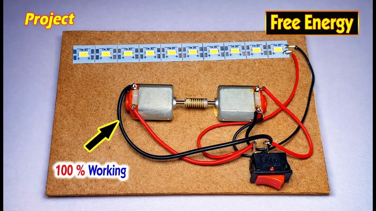 Free Energy With 2 Motors | Project Live | Create Tech Ideas