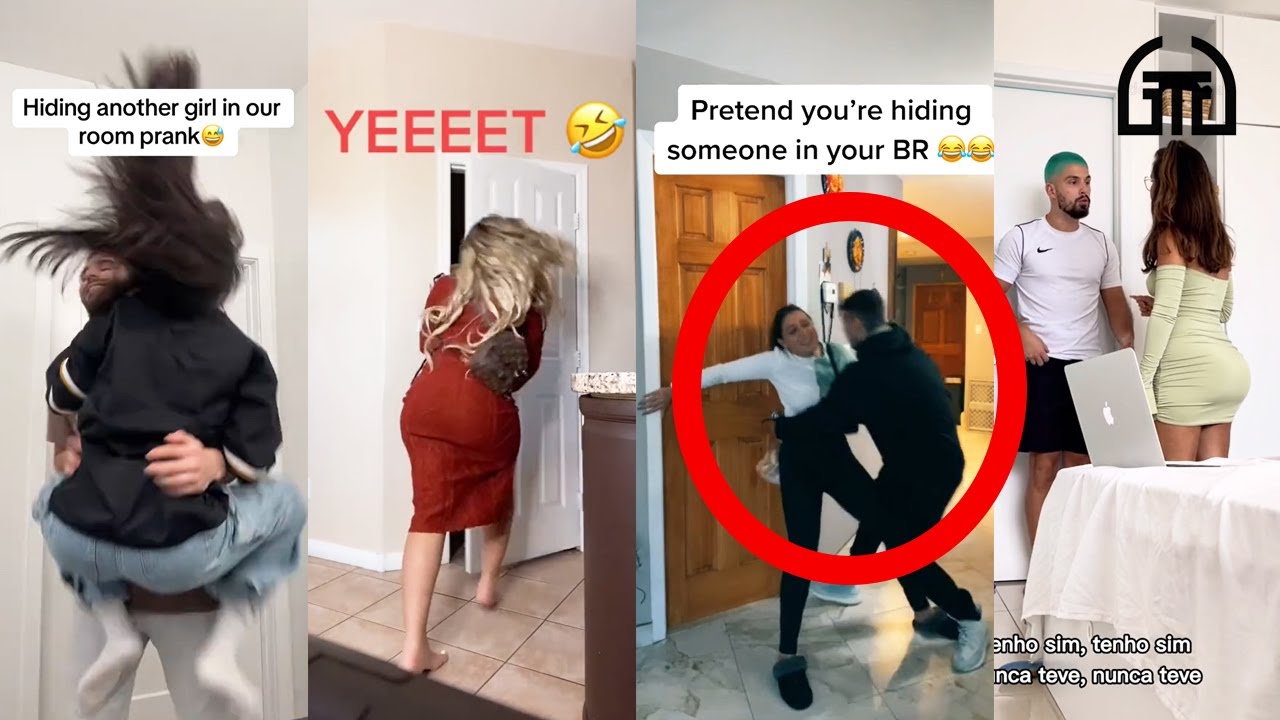 Hide Someone Prank😂 | Pretending to Hide Someone😂 | Funny Prank on Girlfriend🤪 | TikTok Compilations