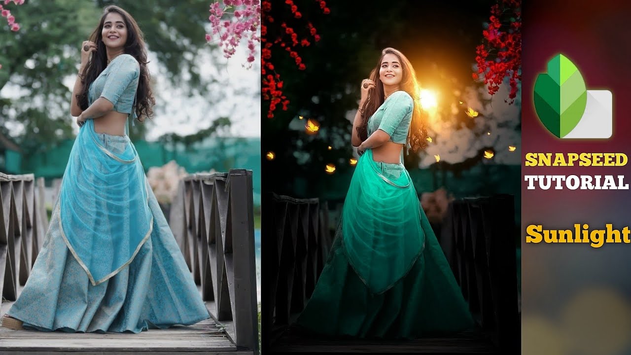 Realistic Sunlight Effect Photo Editing Snapseed || pv editing king