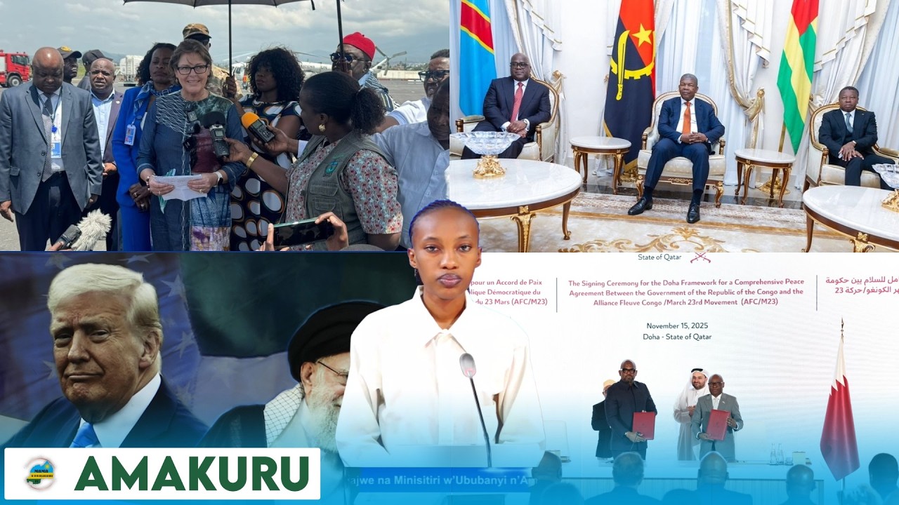 ANGOLA YATANGAJE KO M23 NA RDC BAFITE UBUSHAKE BWO GUHAGARIKA IMIRWANO/AMERIKA NA IRAN MU MASEZERANO