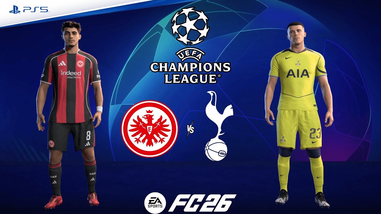 Eintracht Frankfurt v Tottenham | UEFA Champions League 25/26 | Match Simulation | FC 26 – PS5™ [4K]