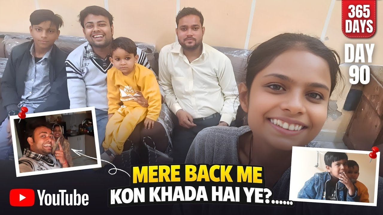 🔥 Mere Back Me Kaun Khada Hai? 😱 | 365 Days Challenge Day 90 | Funny Vlog