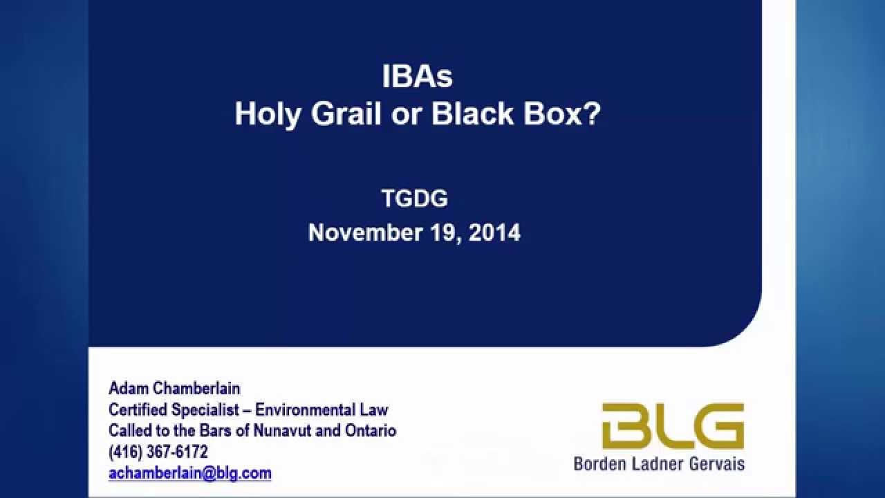 TGDG Present: Impact benefit agreements (Talk 4 of 7)