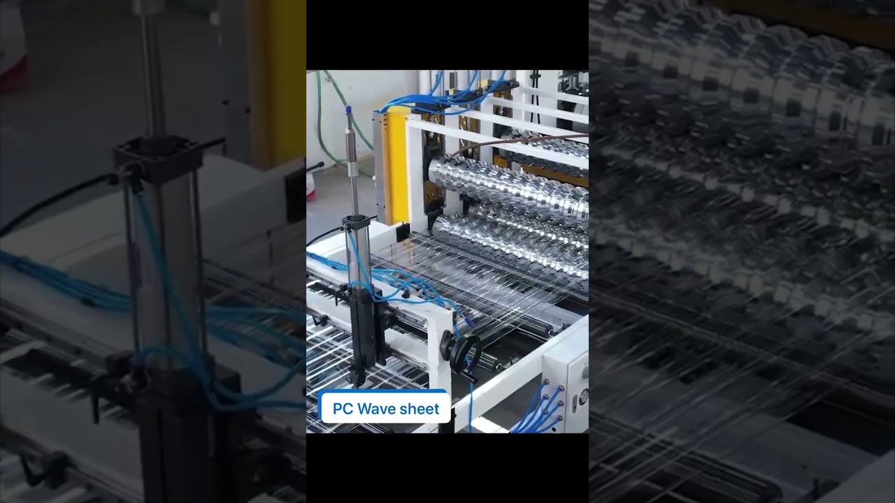 PC corrugated sheet extrusion machine