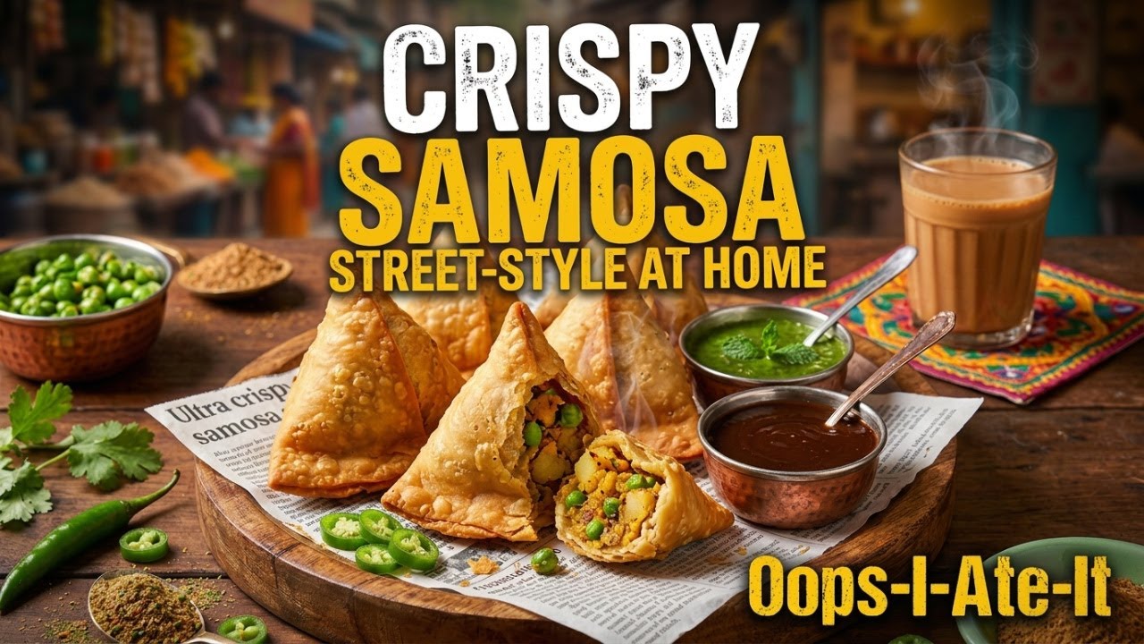 Street-Style Crispy Samosa at Home | Easy Aloo Samosa Recipe
