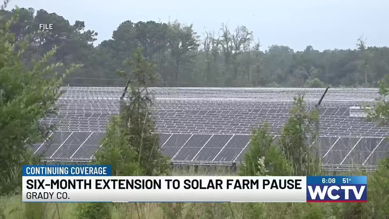 Grady County commissioners extend moratorium on solar farm permits
