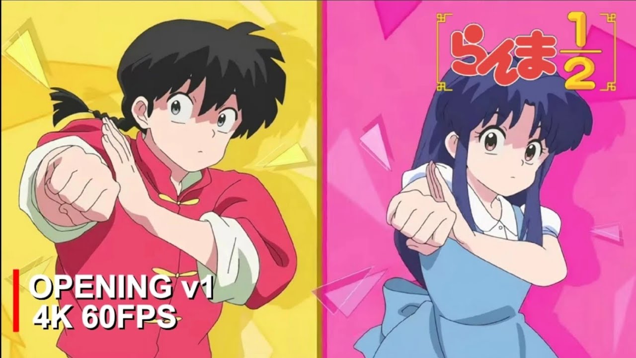 Ranma &frac12; Remake Opening v1 | Iinazukkyun | [4K 60FPS | Creditless]