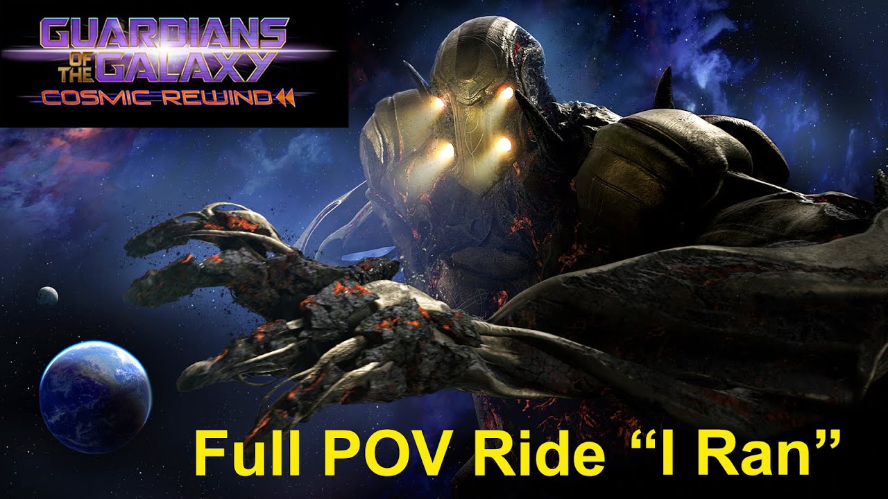 Guardians of the Galaxy: Cosmic Rewind Roller Coaster Full POV Ride - 