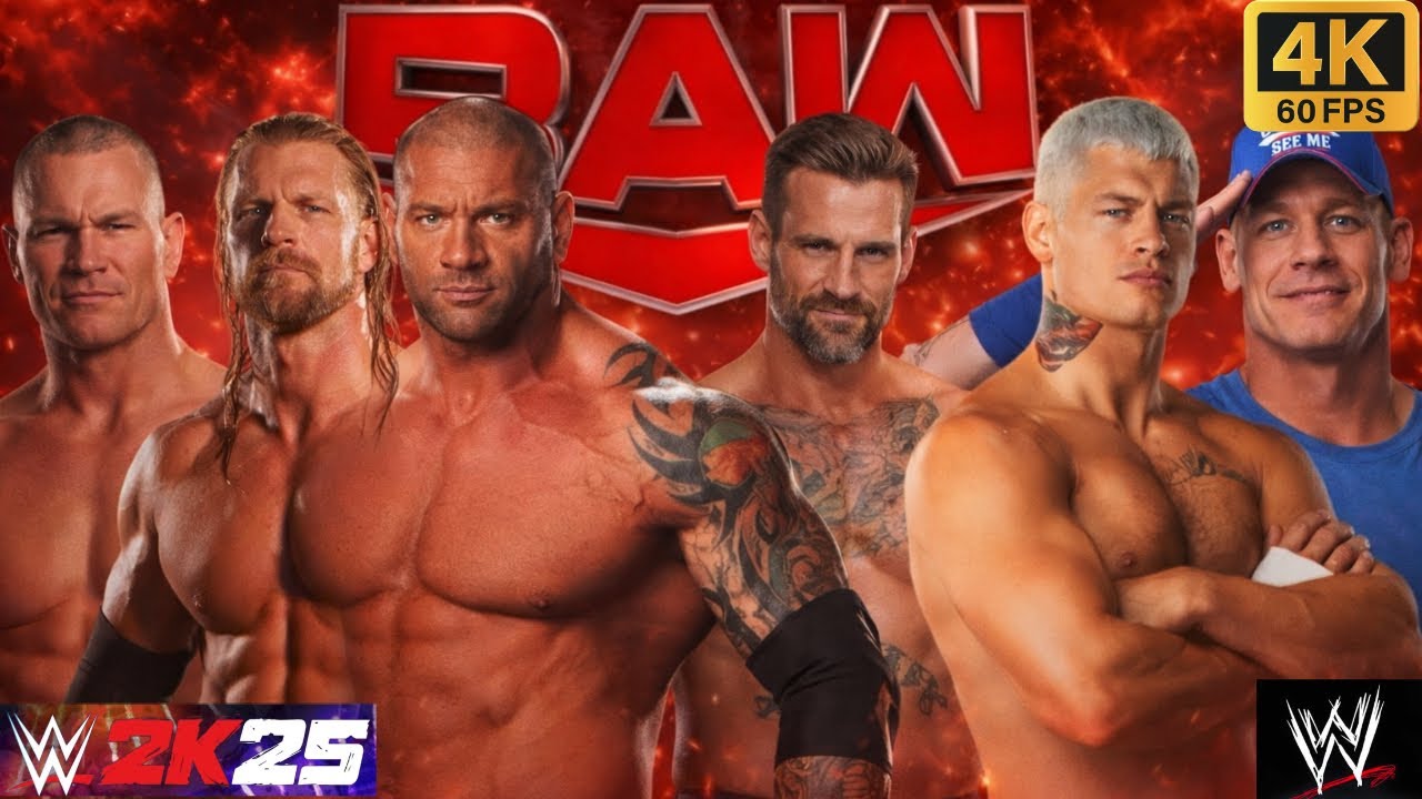 Full Match - John Cena, CM Punk, Cody Rhodes Vs Triple H, Batista, Randy Orton #wwe #wwe2k25 #shorts